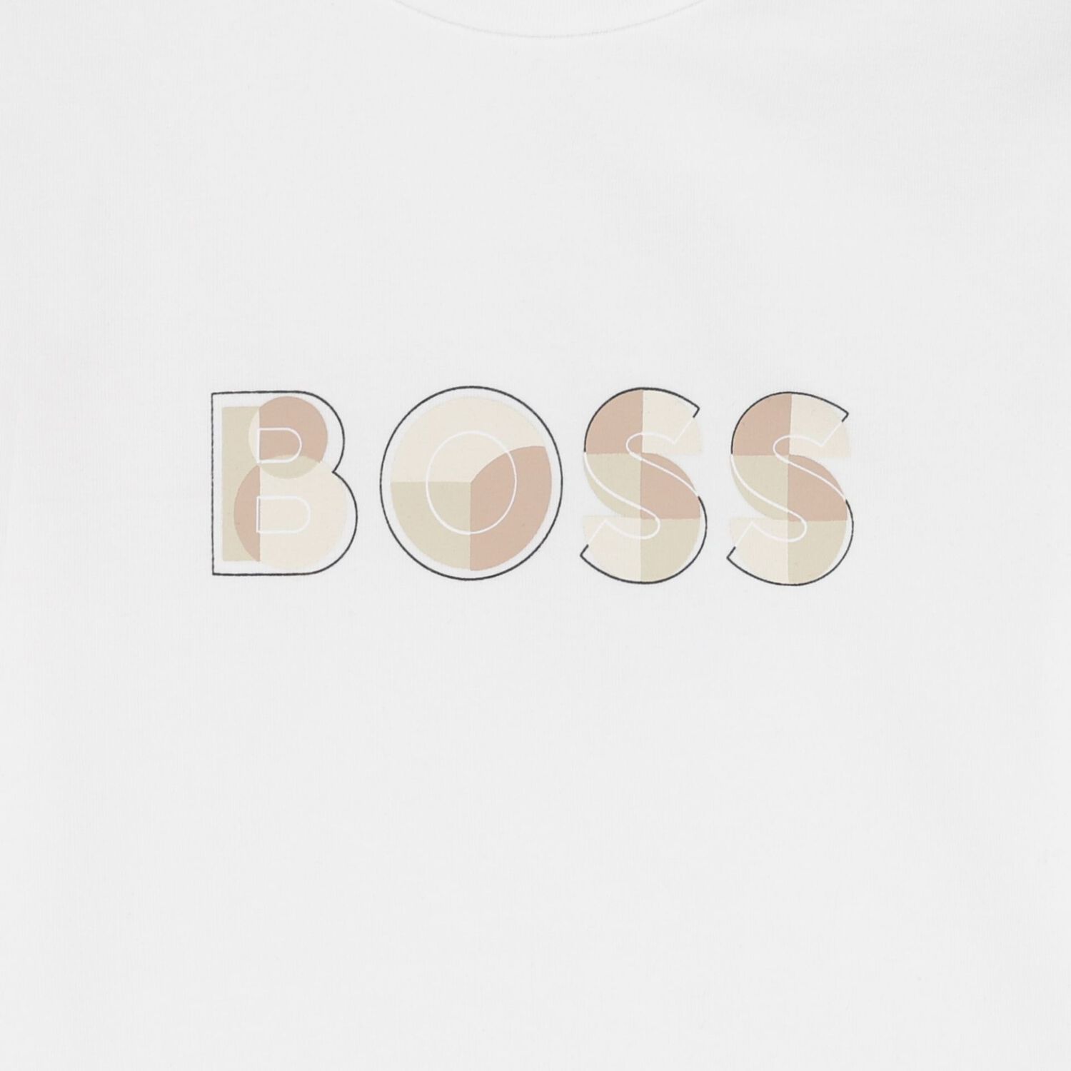 Baby Boys White Logo Long Sleeve Top, 1, hi-res