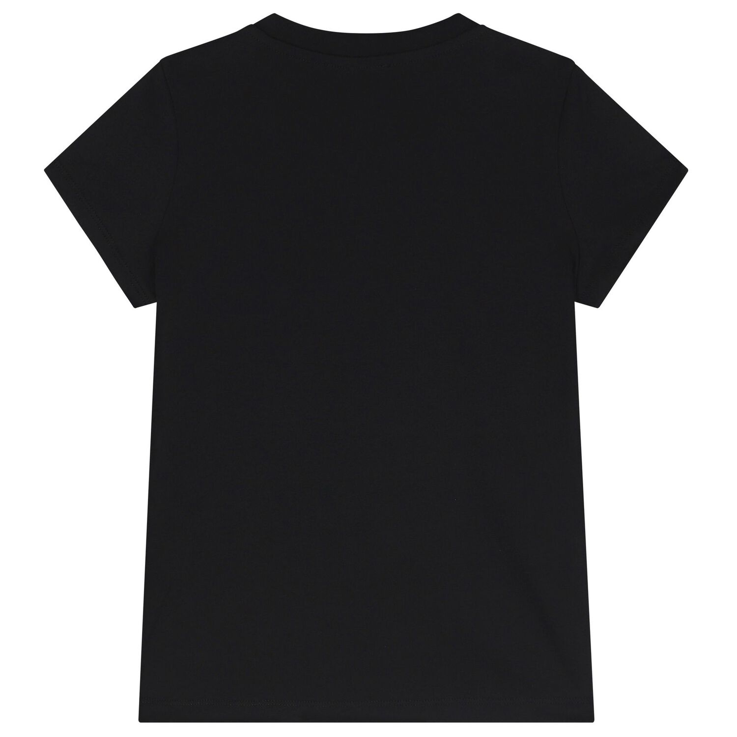 Girls Black Logo T-Shirt, 1, hi-res