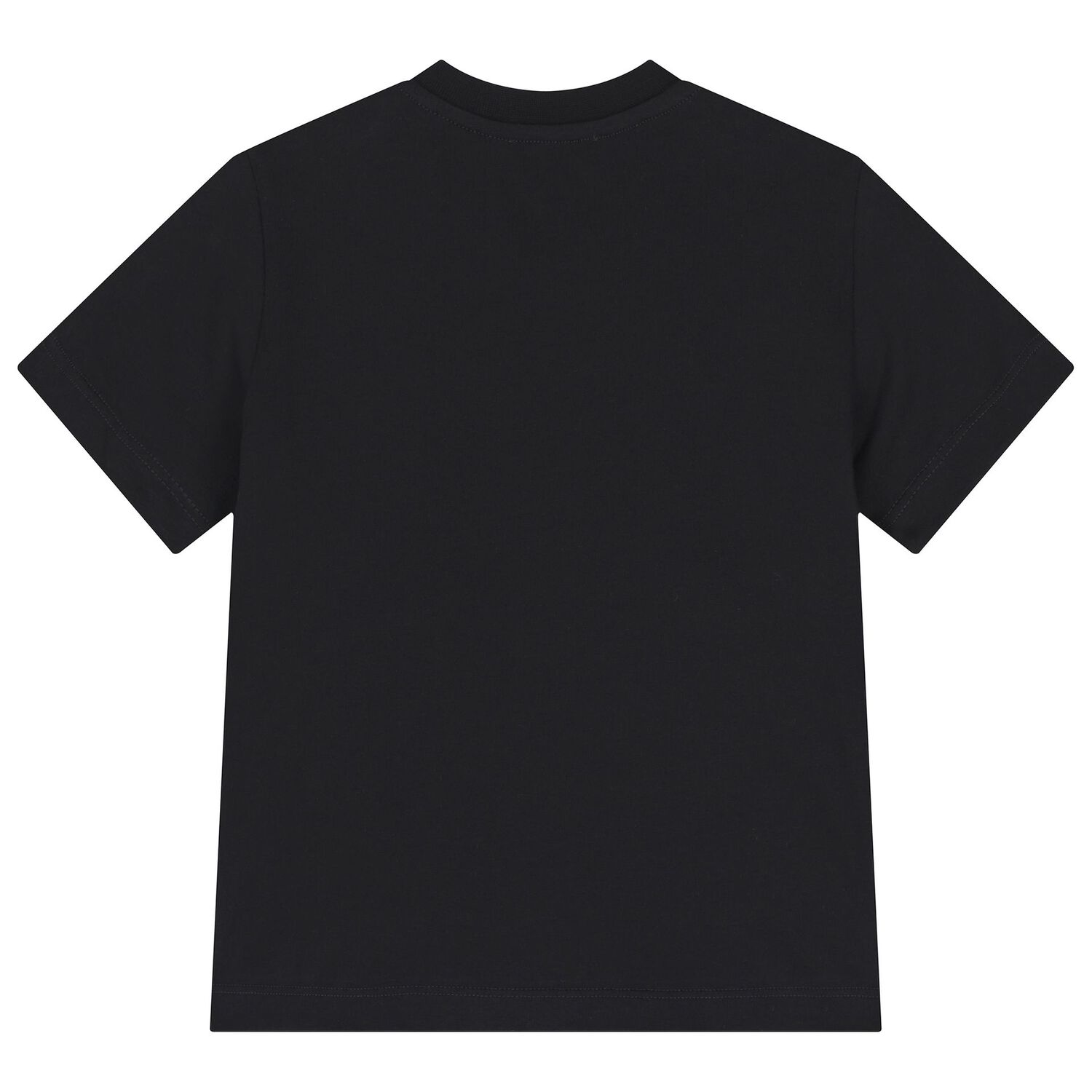 Girls Black Logo T-Shirt, 2, hi-res