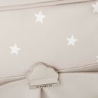 Beige Logo Stars Baby Changing Bag, 1, hi-res