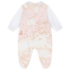 Baby Girls White & Pink Geo Map Babygrow Gift Set, 1, hi-res