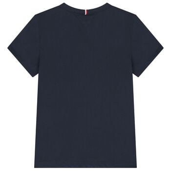 Boys Navy Blue Varsity Logo T-Shirt