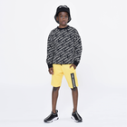 Boys Yellow Logo Shorts, 1, hi-res