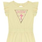 Girls Yellow Logo Dress, 1, hi-res