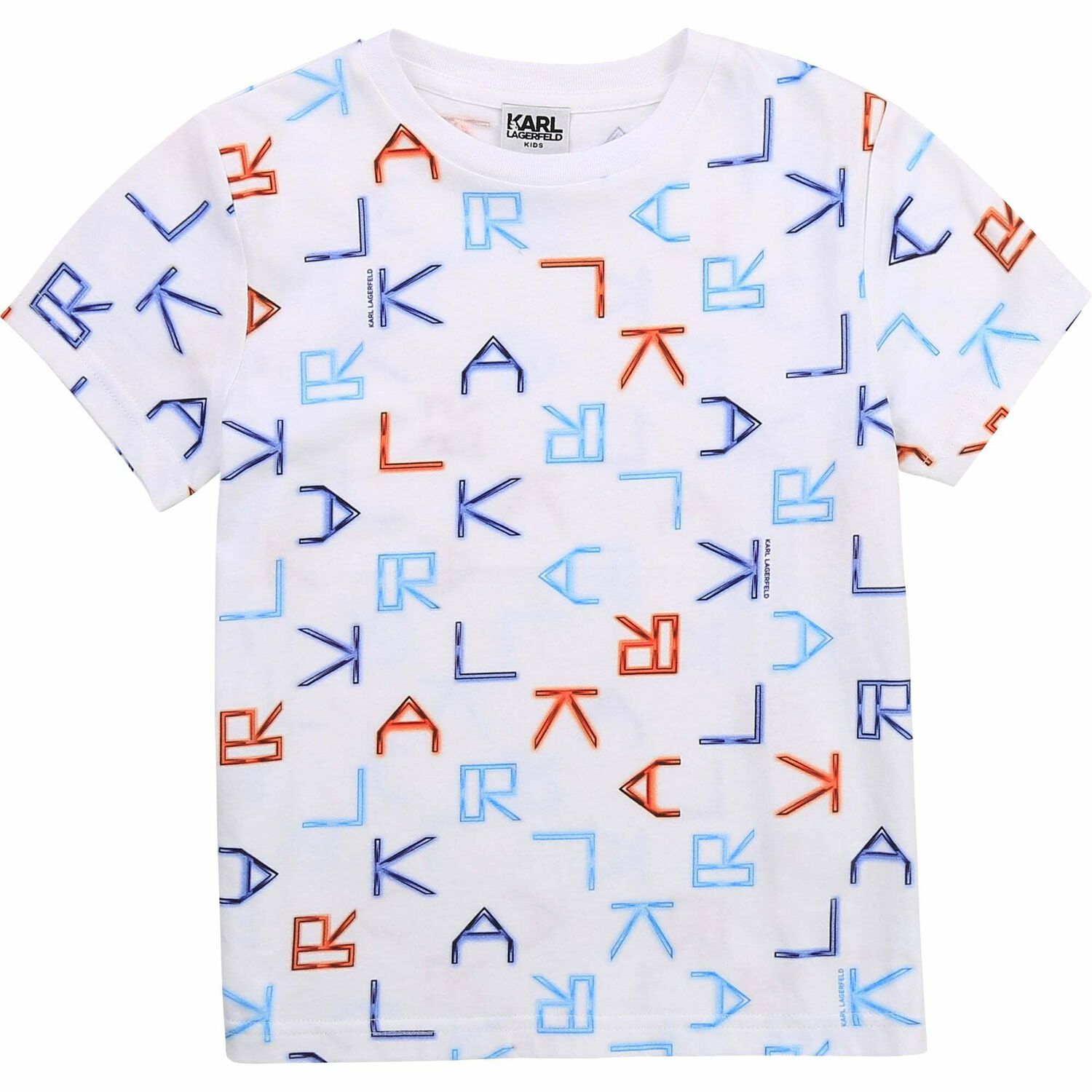 Boys White Logo T-Shirt, 1, hi-res