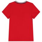 Boys Red Logo T-Shirt, 2, hi-res