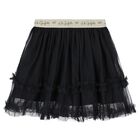 Girls Black Tulle Skirt, 1, hi-res