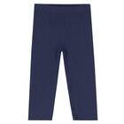 Girls Navy Leggings, 4, hi-res