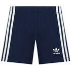 Navy Logo Shorts Set, 1, hi-res