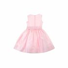 Girls Pink Bow Dress, 1, hi-res
