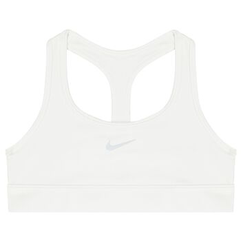 Girls White Logo Bra Top
