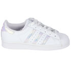 Girls White Superstar Trainers, 1, hi-res