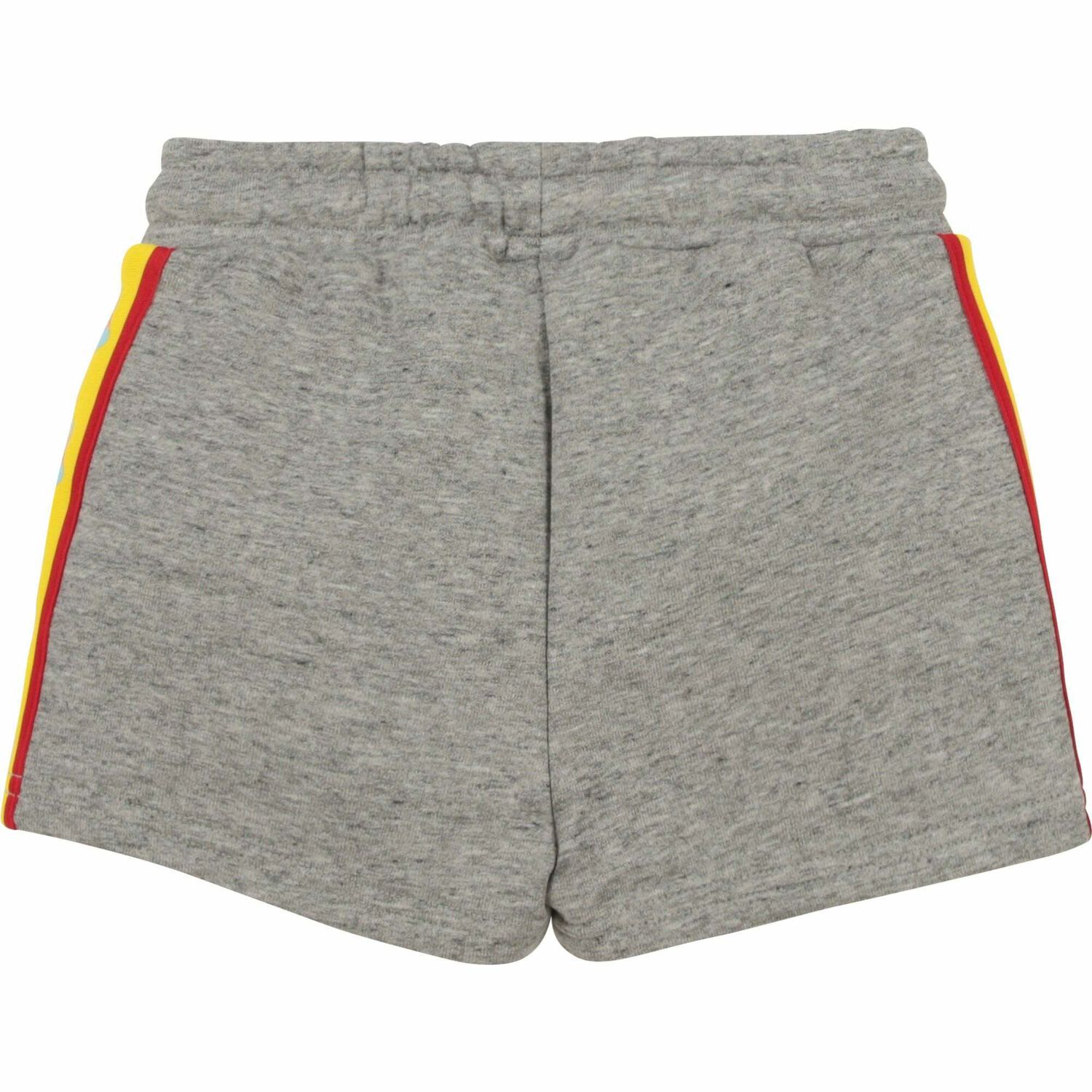 Girls Grey & Yellow Logo Shorts, 1, hi-res image number null