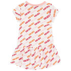 Younger Girls White Logo Dress, 1, hi-res