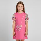 Girls Pink Crossbody Bag Dress, 4, hi-res
