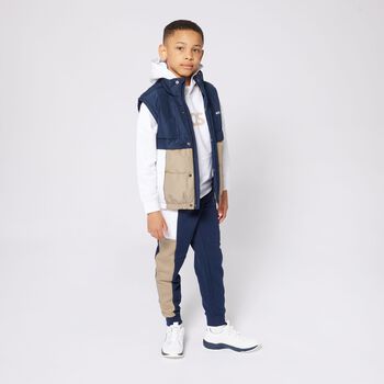 Boys White Logo Trainers