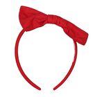 Girls Red Bow Headband, 1, hi-res