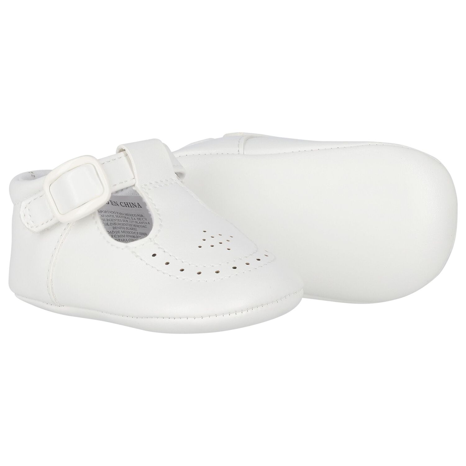 Baby Boys White Pre Walker Shoes, 3, hi-res