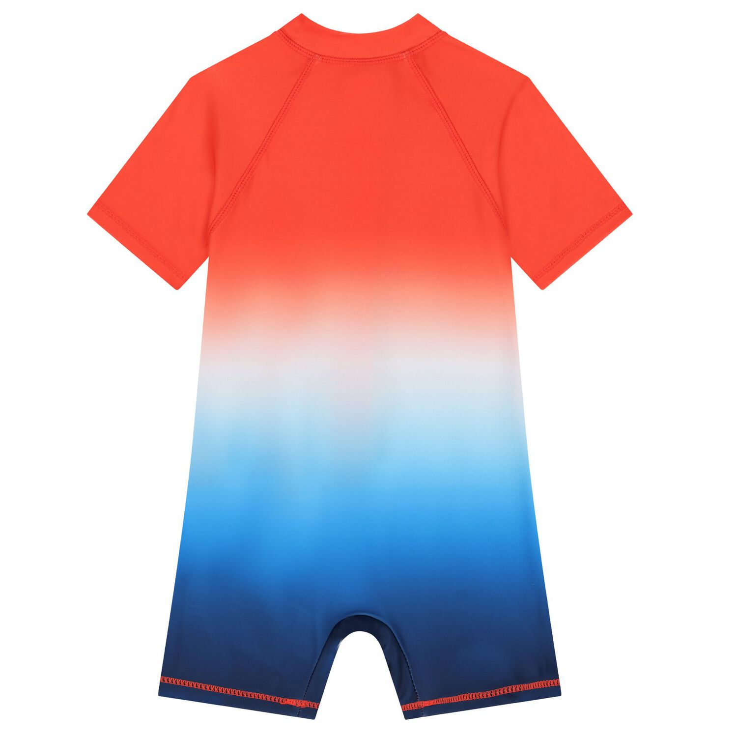 Younger Boys Orange Logo Sun Suit, 1, hi-res image number null