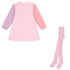 Girls Pink Bag Dress Set, 1, hi-res