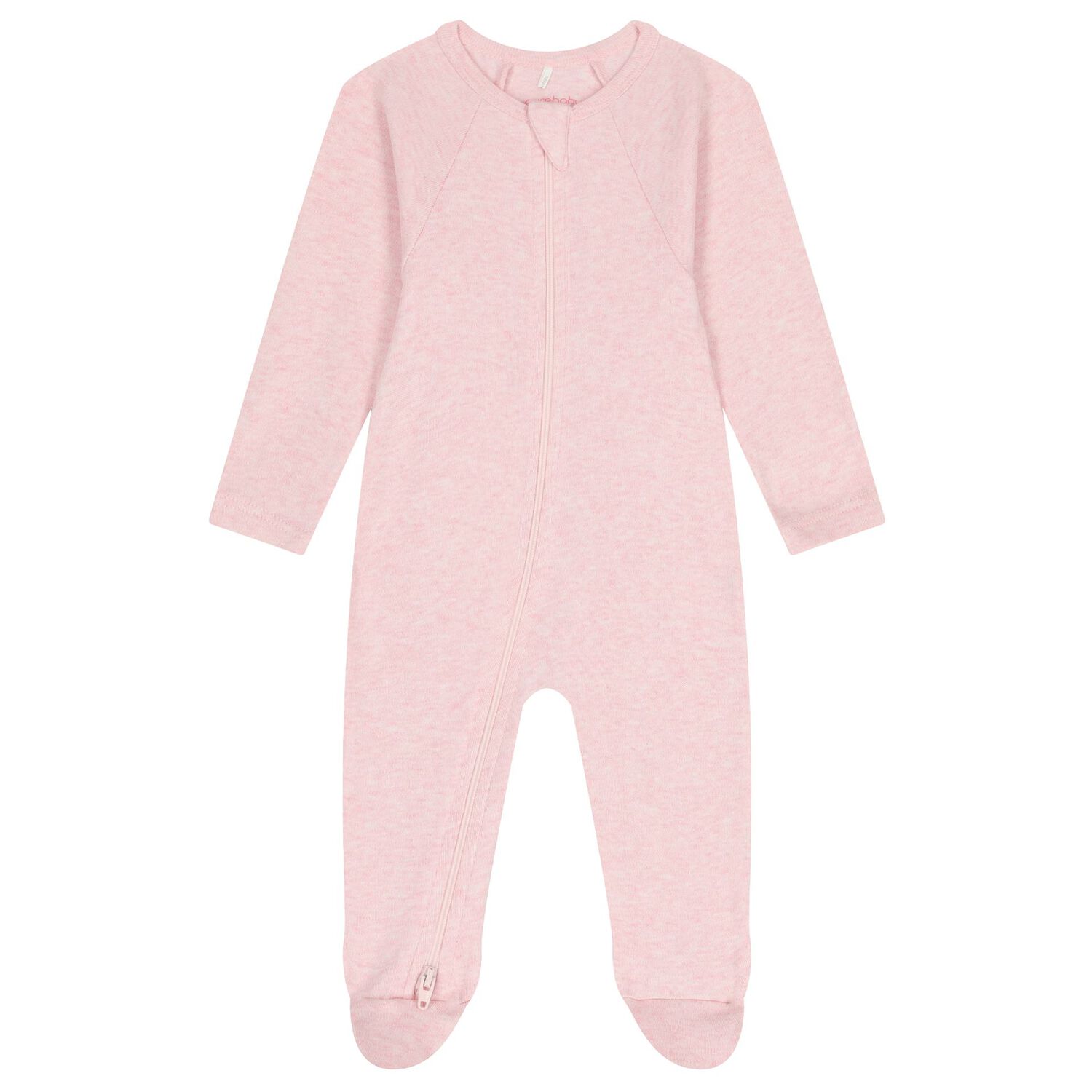 Baby Girls White & Pink Babygrows ( 4 Pack ), 2, hi-res