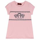 Girls Pink Logo T-Shirt, 1, hi-res