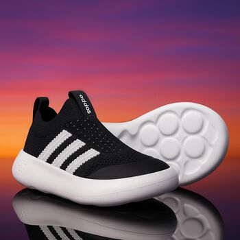 Boys Black Bubblecomfy Slip-On Trainers