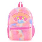 Girls Fluffy Pink Faux Fur Backpack, 1, hi-res