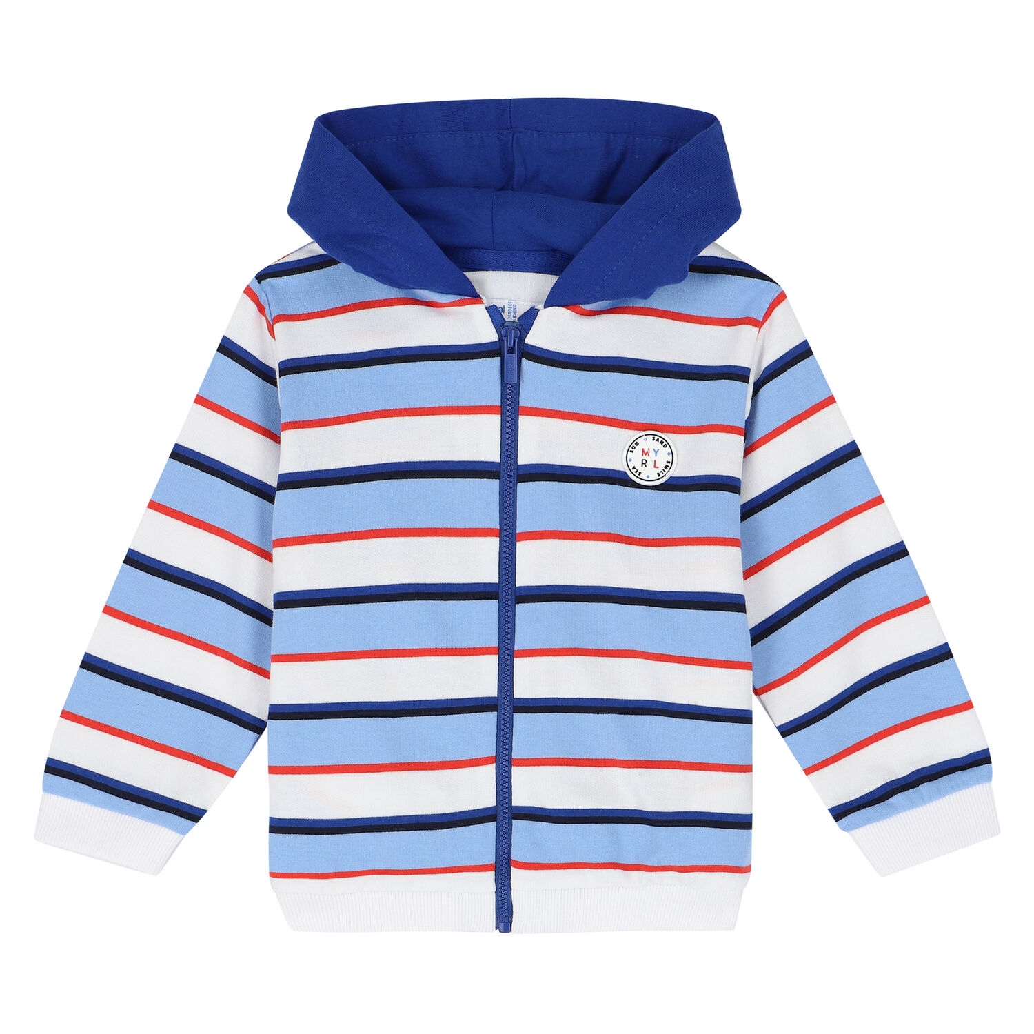 Younger Boys Blue 3 Piece Tracksuit, 1, hi-res image number null