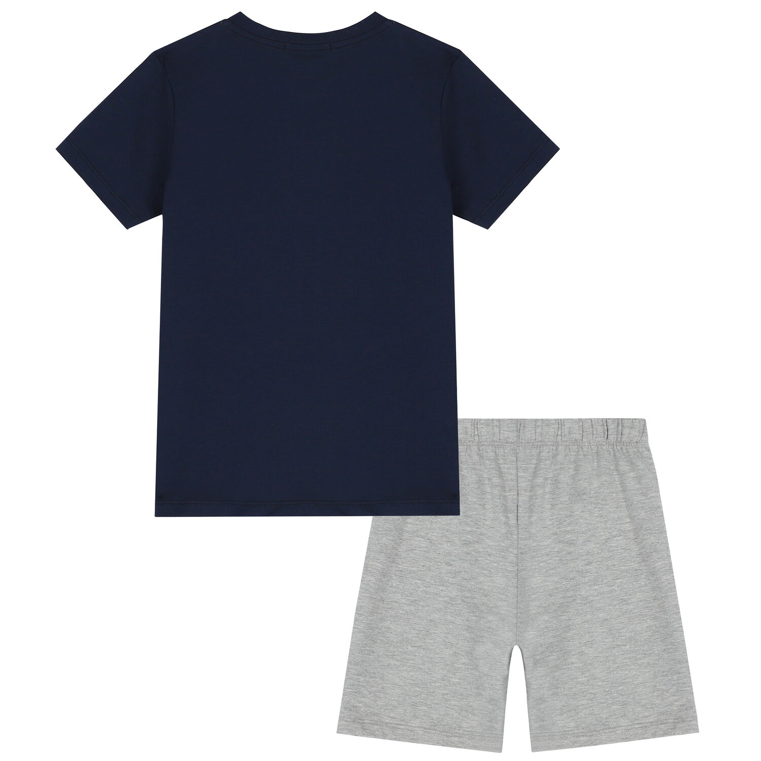Boys Navy & Grey Logo Pyjamas, 2, hi-res