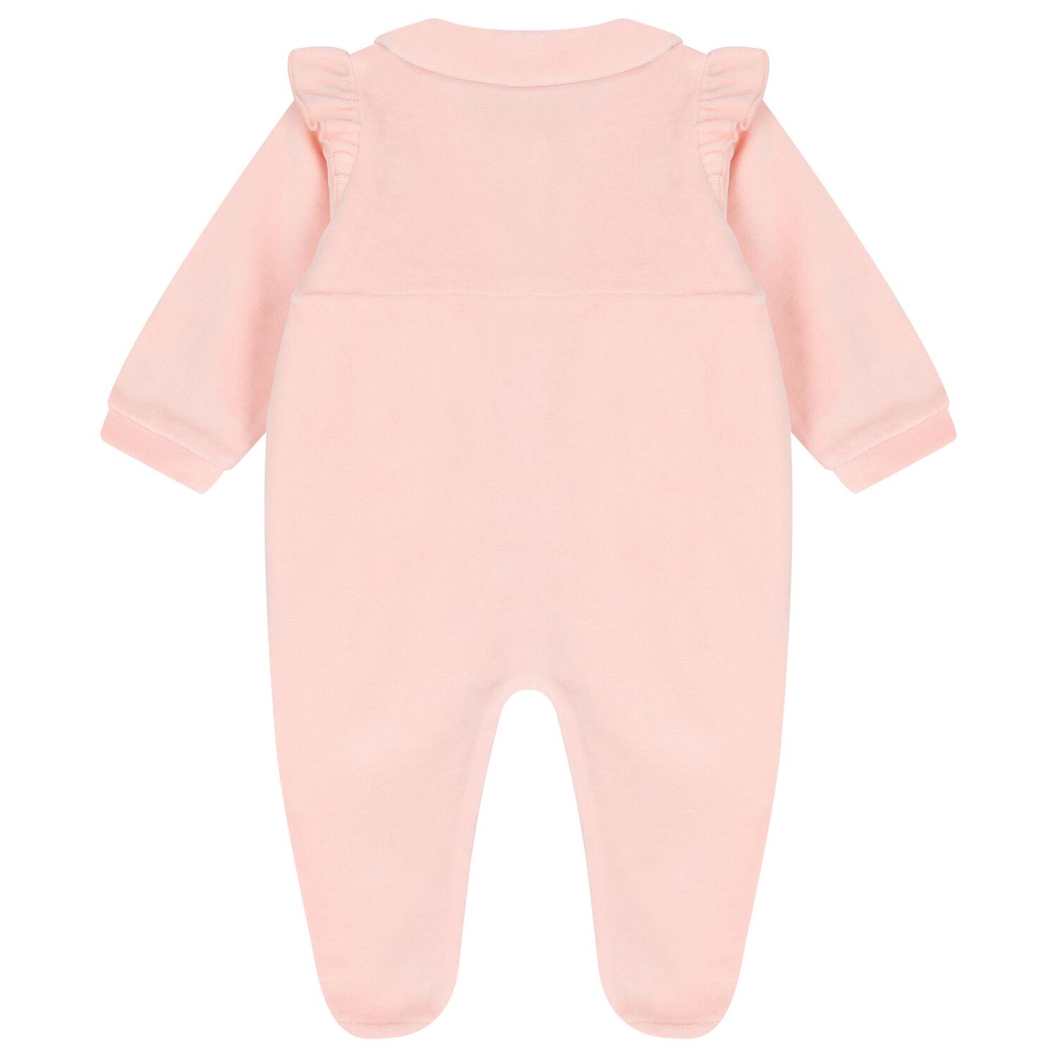 Baby Girls Pink Logo Babygrow, 1, hi-res