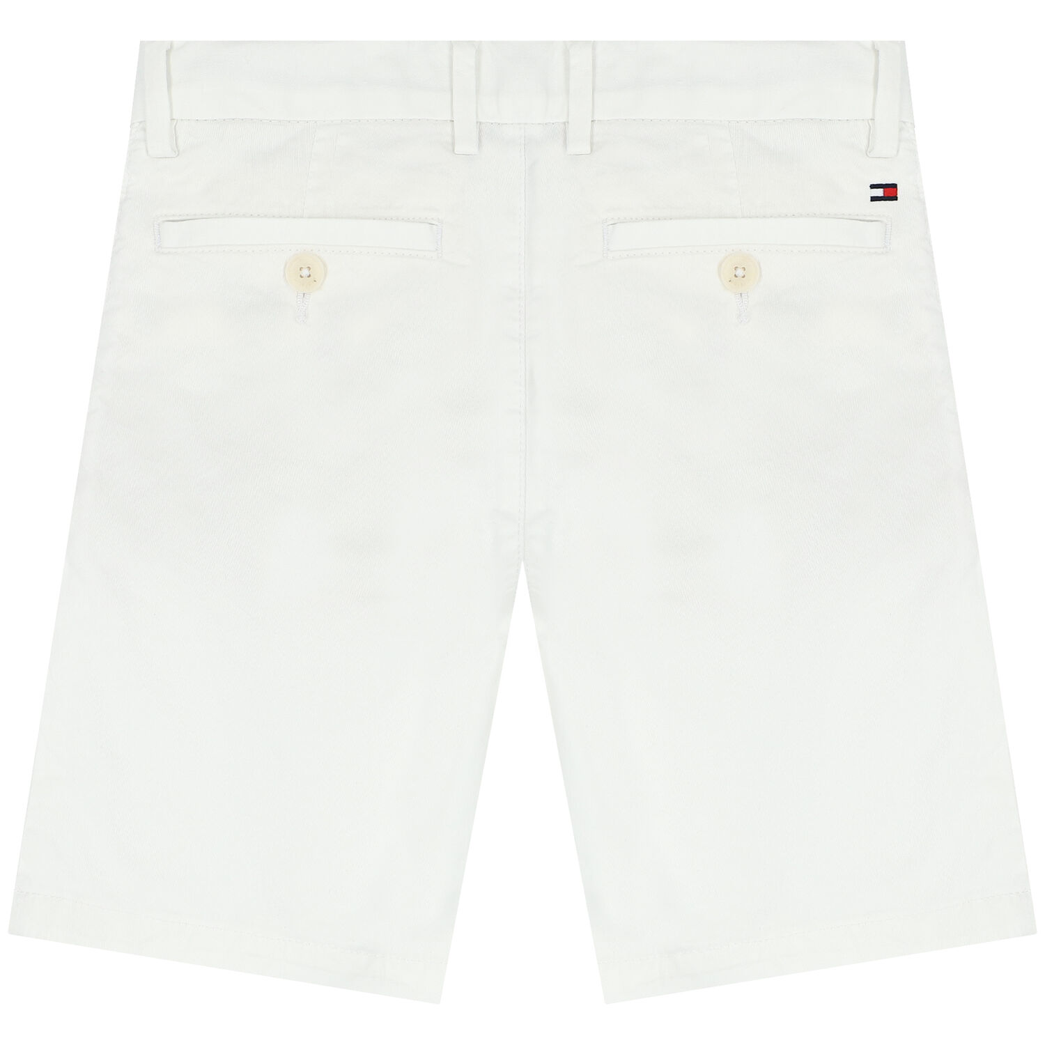 Boys White Logo Chino Shorts, 2, hi-res