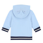 Baby Boys Blue Logo Zip Up Top, 1, hi-res