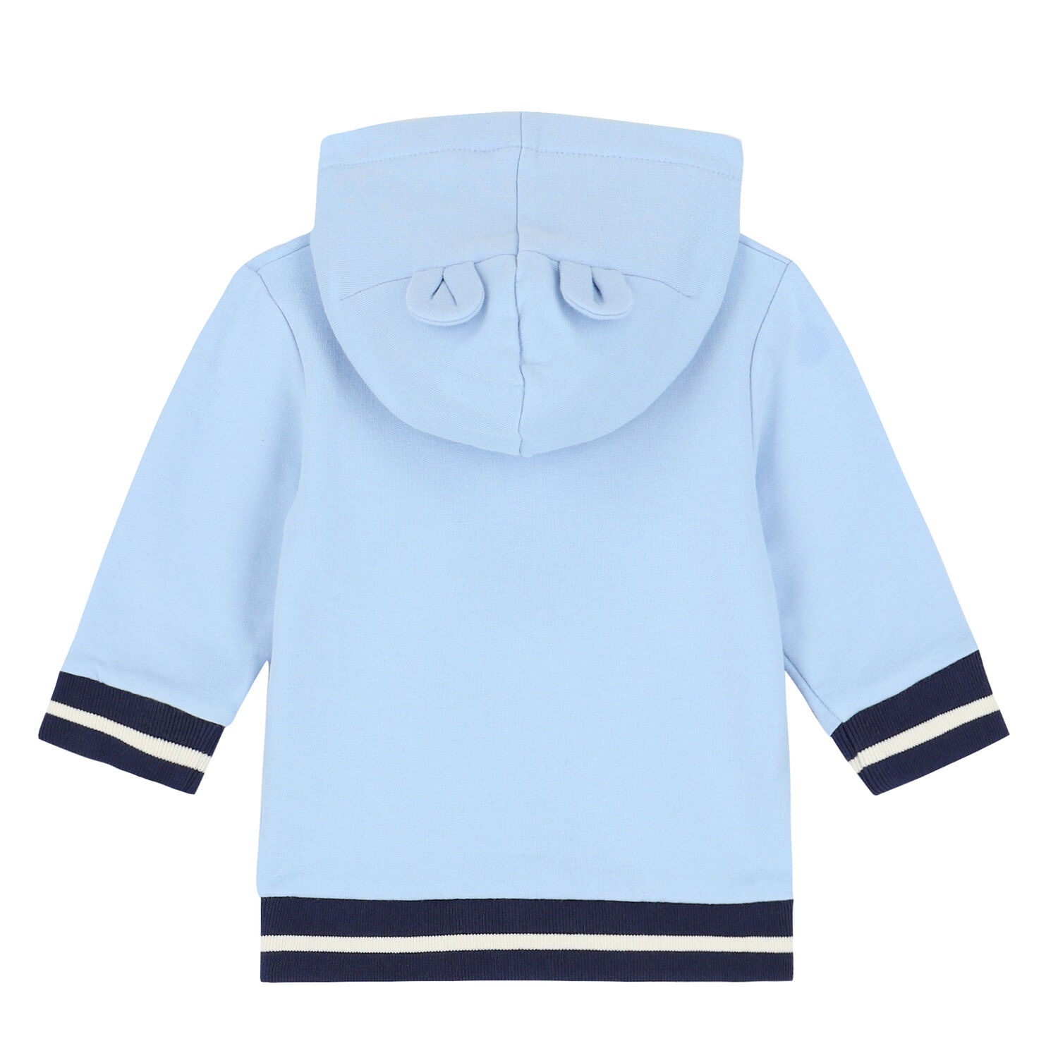 Baby Boys Blue Logo Zip Up Top, 1, hi-res