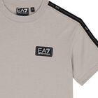 Boys Beige Logo T-Shirt, 3, hi-res
