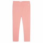 Girls Pink Logo Leggings, 2, hi-res