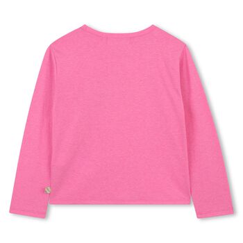Girls Pink Long Sleeve Top