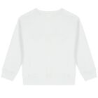 Boys White Logo Sweatshirt, 1, hi-res
