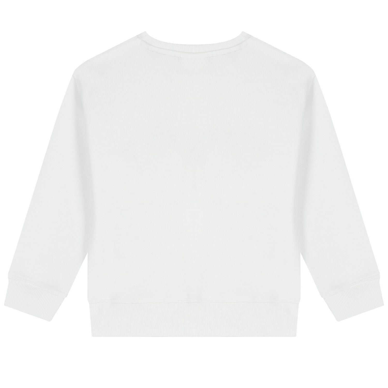 Boys White Logo Sweatshirt, 1, hi-res