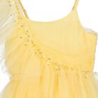 Girls Yellow Ruffled Tulle Dress, 1, hi-res