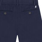 Boys Navy Blue Logo Shorts, 1, hi-res