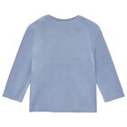 Younger Boys Blue Teddy Bear Long Sleeve Top, 1, hi-res