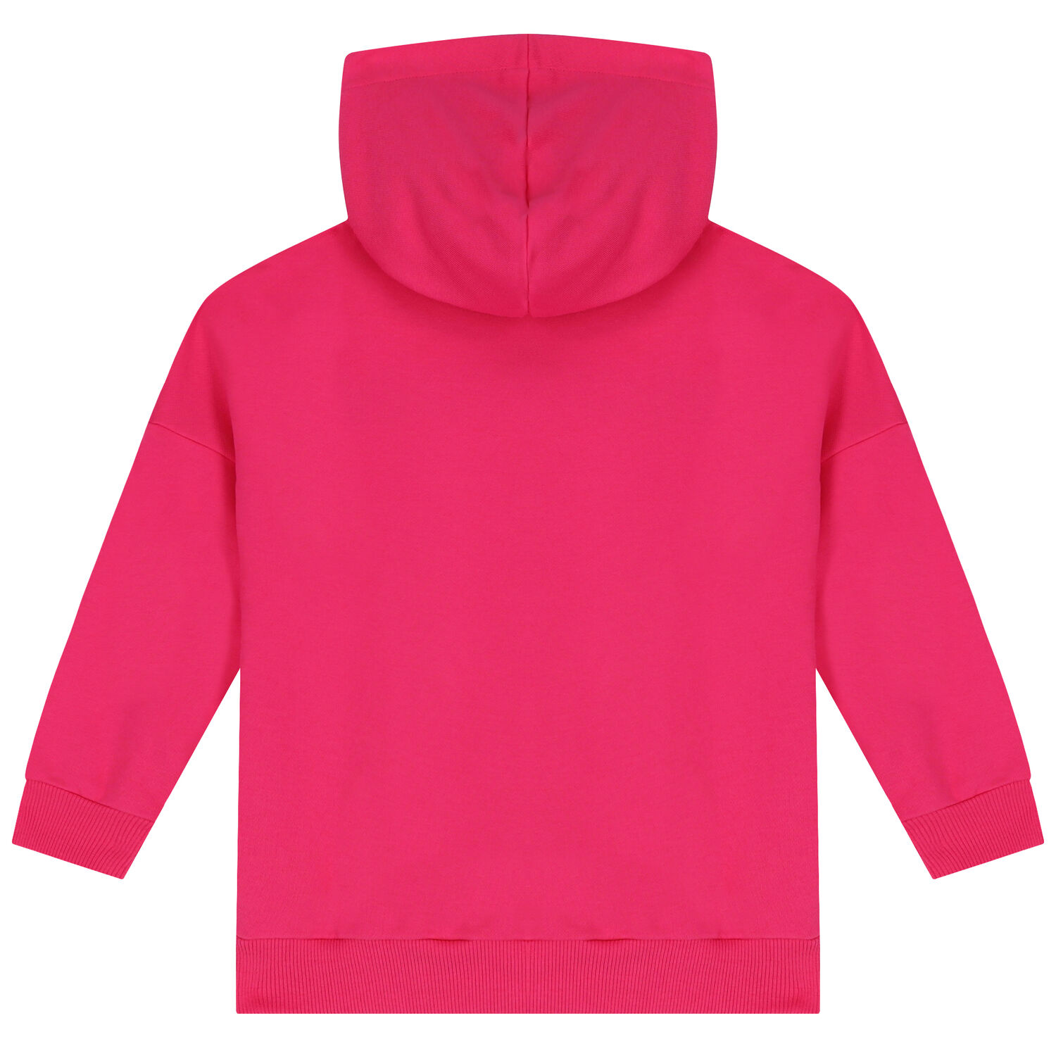 Girls Pink Logo Hooded Top, 1, hi-res