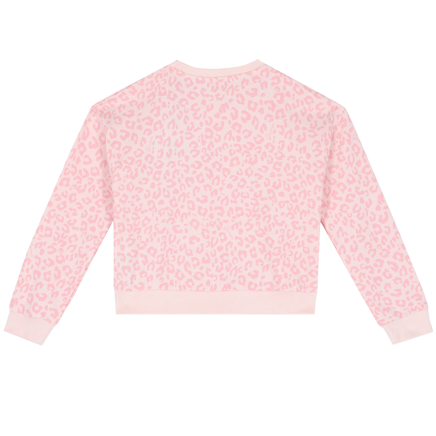 Girls Pink Logo Sweatshirt, 2, hi-res