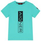 Boys Aqua Logo T-Shirt, 3, hi-res