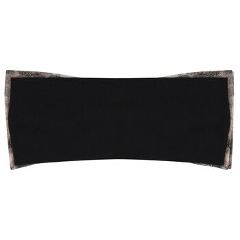 Baby Girls Black & Beige Bow Headband