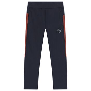 Boys Navy Blue Logo Joggers
