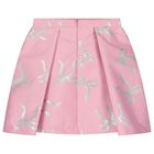 Girls Pink Bow Skirt Set, 1, hi-res