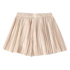 Girls Gold Shimmer Pleated Skort, 1, hi-res