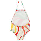 Girls Ivory Marmo Swimsuit, 1, hi-res
